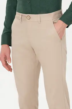 شلوار کتان و پارچه ای مردانه اسلیم کنار جیبدار خاکستری یو اس پولو