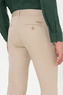 شلوار کتان و پارچه ای مردانه اسلیم کنار جیبدار خاکستری یو اس پولو