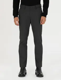 شلوار کتان و پارچه ای مردانه طرحدار جیبدار مدل جذب خاکی پیرکاردین