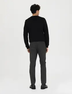 شلوار کتان و پارچه ای مردانه طرحدار جیبدار مدل جذب خاکی پیرکاردین