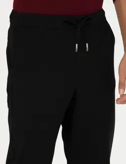 شلوار کتان و پارچه ای مردانه جیبدار مدل جذب سیاه پیرکاردین