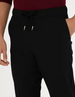 شلوار کتان و پارچه ای مردانه جیبدار مدل جذب سیاه پیرکاردین