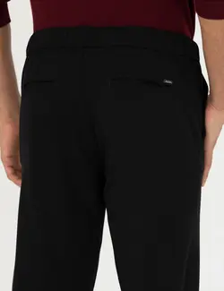 شلوار کتان و پارچه ای مردانه جیبدار مدل جذب سیاه پیرکاردین