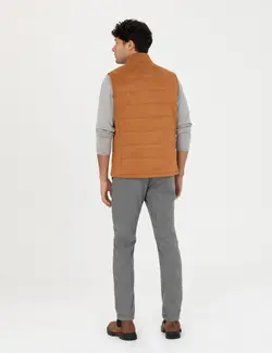 شلوار کتان و پارچه ای مردانه طرحدار جیبدار مدل جذب خاکستری پیرکاردین