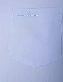 پیراهن آستین کوتاه مردانه آبی روشن پیرکاردین