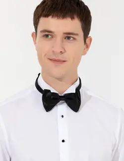 پیراهن آستین بلند مردانه جذب سفید پیرکاردین