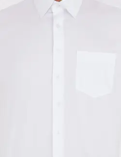 پیراهن آستین بلند مردانه معمولی سفید پیرکاردین