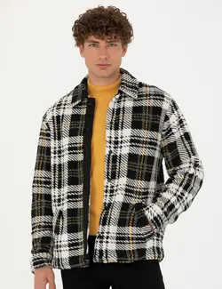 پیراهن آستین بلند مردانه راحت سیاه پیرکاردین