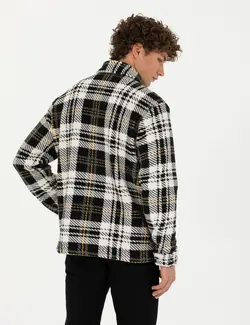 پیراهن آستین بلند مردانه راحت سیاه پیرکاردین