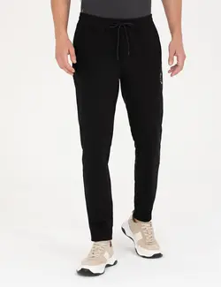 شلوار راحتی مردانه نخی سیاه پیرکاردین