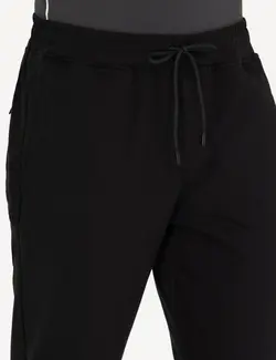 شلوار راحتی مردانه نخی سیاه پیرکاردین