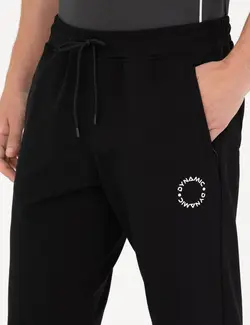 شلوار راحتی مردانه نخی سیاه پیرکاردین