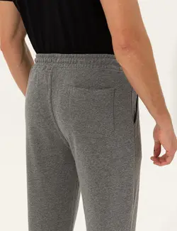 شلوار راحتی مردانه نخی خاکستری ملانژ پیرکاردین