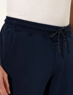 شلوار راحتی مردانه نخی سرمه ای پیرکاردین