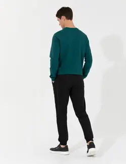 شلوار راحتی مردانه نخی معمولی سیاه پیرکاردین