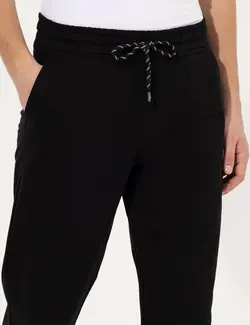 شلوار راحتی مردانه نخی معمولی سیاه پیرکاردین