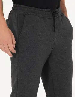 شلوار راحتی مردانه نخی جذب خاکستری ملانژ پیرکاردین