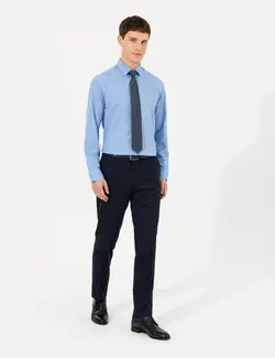 شلوار مردانه جذب سرمه ای پیرکاردین