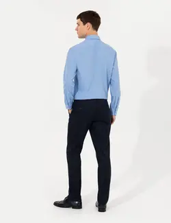 شلوار مردانه جذب سرمه ای پیرکاردین