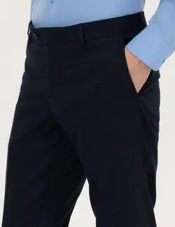 شلوار مردانه جذب سرمه ای پیرکاردین