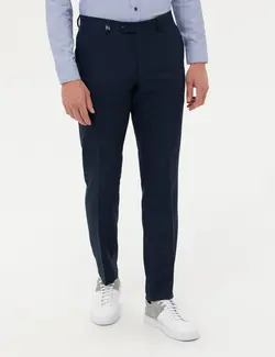 شلوار مردانه جذب سرمه ای پیرکاردین