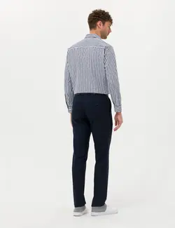 شلوار مردانه جذب سرمه ای پیرکاردین