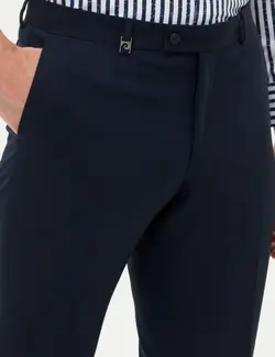 شلوار مردانه جذب سرمه ای پیرکاردین