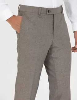 شلوار مردانه جذب قهوه ای روشن پیرکاردین