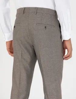 شلوار مردانه جذب قهوه ای روشن پیرکاردین