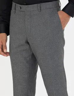 شلوار مردانه جذب خاکستری پیرکاردین