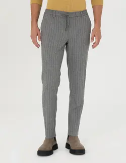 شلوار مردانه راه جیبدار جذب خاکستری پیرکاردین