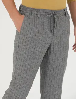 شلوار مردانه راه جیبدار جذب خاکستری پیرکاردین