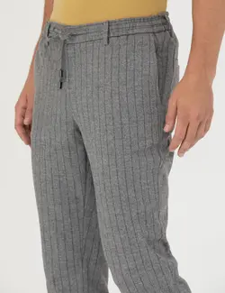 شلوار مردانه راه جیبدار جذب خاکستری پیرکاردین