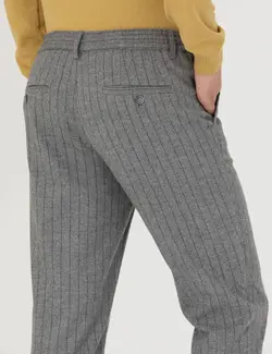 شلوار مردانه راه جیبدار جذب خاکستری پیرکاردین