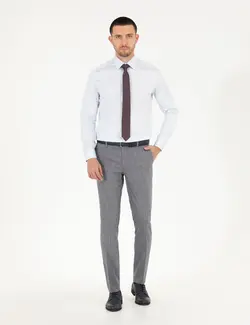 شلوار مردانه طرحدار جذب سرمه ای پیرکاردین