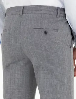 شلوار مردانه طرحدار جذب سرمه ای پیرکاردین