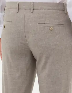 شلوار مردانه طرحدار جذب قهوه ای روشن پیرکاردین