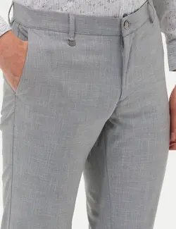 شلوار مردانه طرحدار جذب خاکستری پیرکاردین