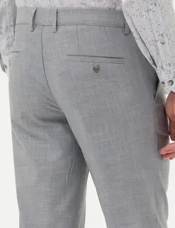 شلوار مردانه طرحدار جذب خاکستری پیرکاردین