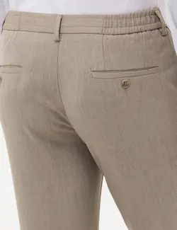 شلوار مردانه طرحدار جذب قهوه ای روشن پیرکاردین