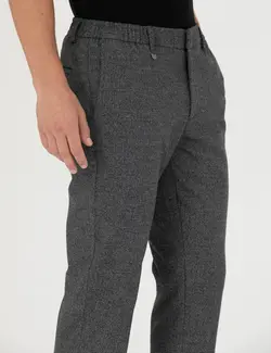 شلوار مردانه طرحدار جذب خاکستری پیرکاردین