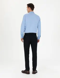 شلوار مردانه طرحدار جذب سرمه ای پیرکاردین