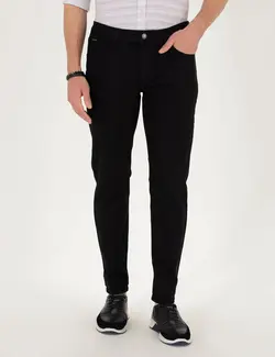 شلوار جین مردانه راسته سیاه پیرکاردین