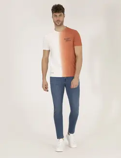 شلوار جین مردانه جذب آبی نیلی پیرکاردین