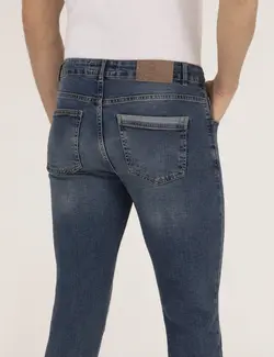 شلوار جین مردانه جذب آبی پیرکاردین