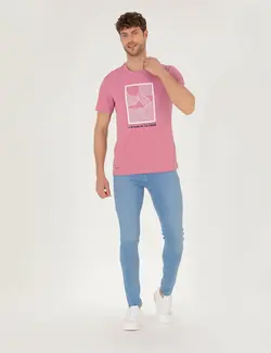 شلوار جین مردانه جذب آبی روشن پیرکاردین