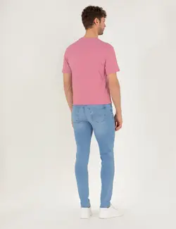 شلوار جین مردانه جذب آبی روشن پیرکاردین