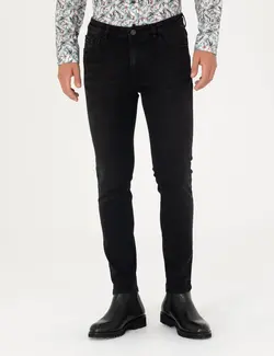 شلوار جین مردانه جذب سیاه پیرکاردین