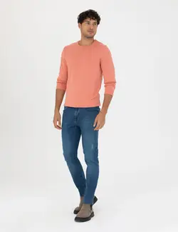 شلوار جین مردانه جذب آبی پیرکاردین