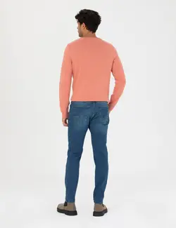 شلوار جین مردانه جذب آبی پیرکاردین